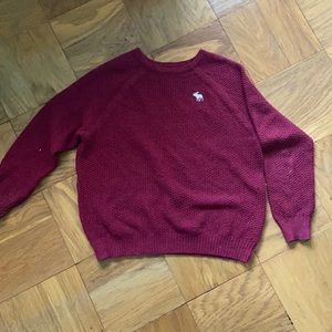 wine red sweater!! like new!!